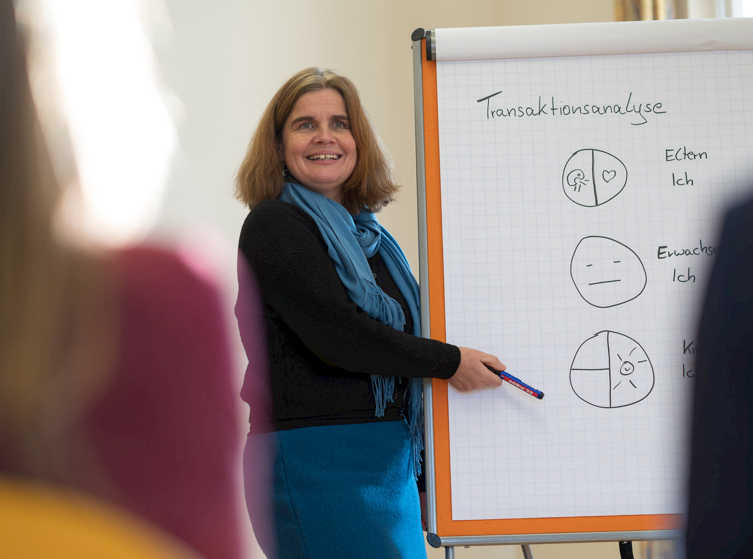 Trainerin im Workshop